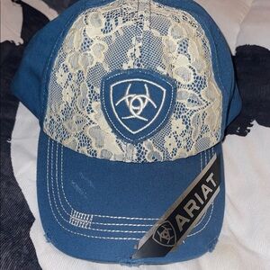 Ariat lace distressed hat